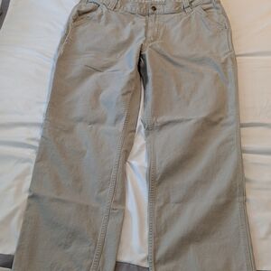 Carhartt Men’s Tan Relaxed Fit Utility Work Pants 38x30 Cotton Stretch